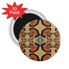 Abstract Pattern Geometric Backgrounds   2 25  Magnets (10 Pack)  by Eskimos