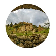 Ancient Mystras Landscape, Peloponnese, Greece Mini Round Pill Box (pack Of 3) by dflcprintsclothing