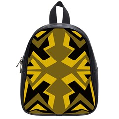 Abstract Pattern Geometric Backgrounds   School Bag (small) by Eskimos