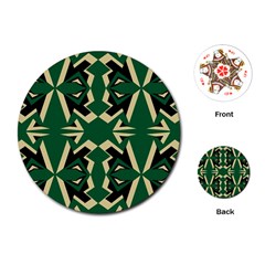 Abstract Pattern Geometric Backgrounds   Playing Cards Single Design (round) by Eskimos