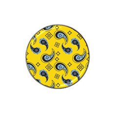 Floral Pattern Paisley Style Paisley Print  Doodle Background Hat Clip Ball Marker by Eskimos