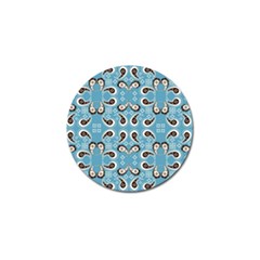 Floral Pattern Paisley Style Paisley Print  Doodle Background Golf Ball Marker (10 Pack) by Eskimos