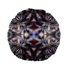 Diamonds And Flowers Standard 15  Premium Flano Round Cushions by MRNStudios