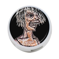 Sketchy Style Drawing Zombie Woman 4-port Usb Hub (one Side) by dflcprintsclothing