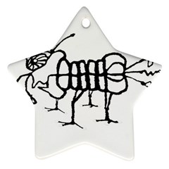 Fantasy Weird Insect Drawing Ornament (star) by dflcprintsclothing