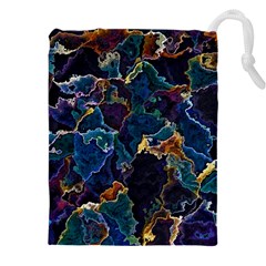 Oil Slick Drawstring Pouch (4xl) by MRNStudios