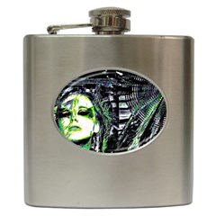 Dubstep Alien Hip Flask (6 Oz) by MRNStudios