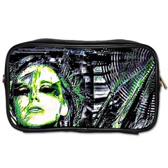 Dubstep Alien Toiletries Bag (two Sides) by MRNStudios