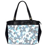 Camouflageblancbleu Oversize Office Handbag (2 Sides)