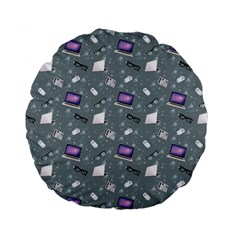 Office Works Standard 15  Premium Round Cushions by SychEva