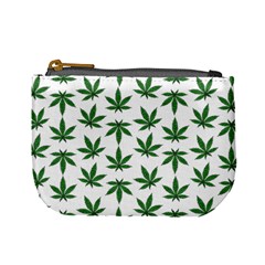 Weed Pattern Mini Coin Purse by Valentinaart