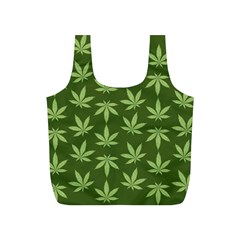 Weed Pattern Full Print Recycle Bag (s) by Valentinaart