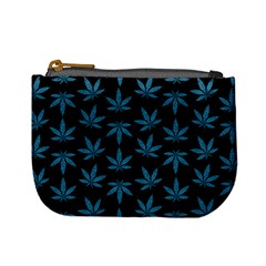 Weed Pattern Mini Coin Purse by Valentinaart