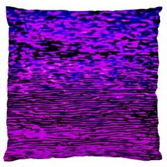 Magenta Waves Flow Series 2 Large Flano Cushion Case (two Sides) by DimitriosArt