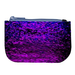 Magenta Waves Flow Series 2 Large Coin Purse by DimitriosArt