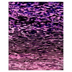 Purple  Waves Abstract Series No2 Drawstring Bag (small) by DimitriosArt