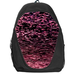 Pink  Waves Flow Series 11 Backpack Bag by DimitriosArt
