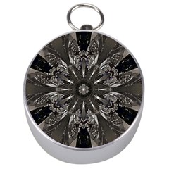 Mechanical Mandala Silver Compasses by MRNStudios