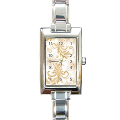 Flowers Shading Pattern Rectangle Italian Charm Watch by fashionpod