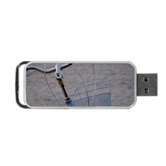 Classic Blue Portable Usb Flash (one Side) by DimitriosArt