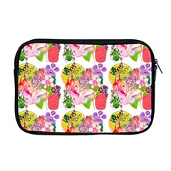 Flowers Pattern Apple Macbook Pro 17  Zipper Case