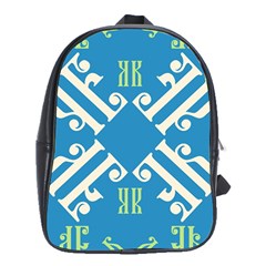 Abstract Pattern Geometric Backgrounds   School Bag (xl) by Eskimos