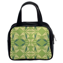 Abstract Pattern Geometric Backgrounds   Classic Handbag (two Sides) by Eskimos