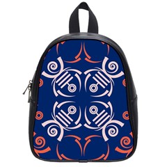 Abstract Pattern Geometric Backgrounds   School Bag (small) by Eskimos