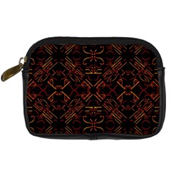 Abstract Pattern Geometric Backgrounds   Digital Camera Leather Case by Eskimos