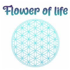 Flower Of Life  Wooden Puzzle Square by tony4urban