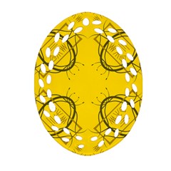 Abstract Pattern Geometric Backgrounds   Oval Filigree Ornament (two Sides) by Eskimos