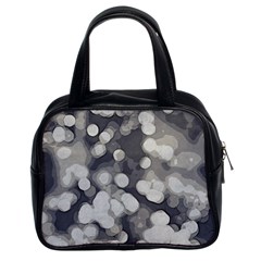 Gray Circles Of Light Classic Handbag (two Sides) by DimitriosArt