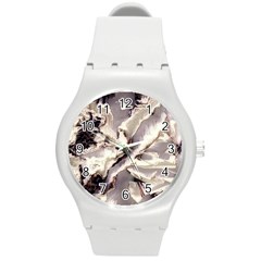 Abstract Wannabe Two Round Plastic Sport Watch (m) by MRNStudios