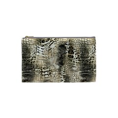 Luxury Snake Print Cosmetic Bag (small)