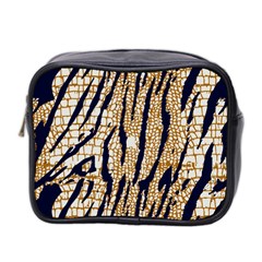 Tiger Snake Black 7000 Mini Toiletries Bag (two Sides) by MickiRedd