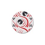 Folk flowers print Floral pattern Ethnic art Golf Ball Marker (4 pack)