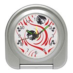 Folk flowers print Floral pattern Ethnic art Travel Alarm Clock