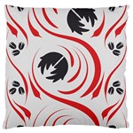 Folk flowers print Floral pattern Ethnic art Large Flano Cushion Case (One Side)