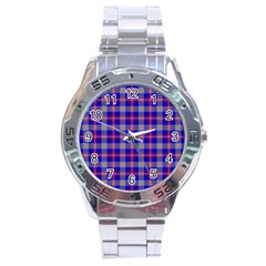 Tartan 2 Stainless Steel Analogue Watch by tartantotartanspink2