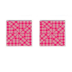 Pink Tartan-10 Cufflinks (square) by tartantotartanspink2