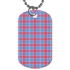 Pink Tartan 5 Dog Tag (two Sides) by tartantotartanspink2