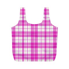 Pink Tartan Full Print Recycle Bag (m) by tartantotartanspink2