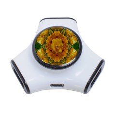 Tropical Spring Rose Flowers In A Good Mood Decorative 3-port Usb Hub by pepitasart