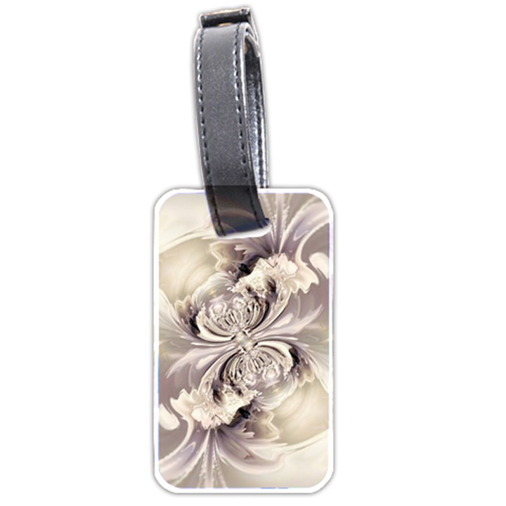 Fractal Feathers Luggage Tag (two sides)