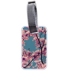 Colorful Floral Leaves Photo Luggage Tag (two Sides) by dflcprintsclothing