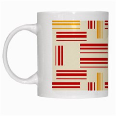 Abstract Pattern Geometric Backgrounds   White Mug by Eskimos