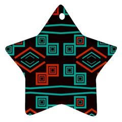 Abstract Pattern Geometric Backgrounds   Star Ornament (two Sides) by Eskimos