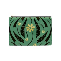 Folk Flowers Print Floral Pattern Ethnic Art Cosmetic Bag (medium) by Eskimos