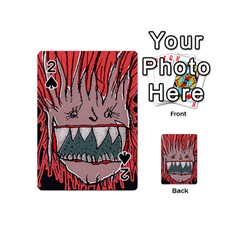 Evil Monster Close Up Portrait Playing Cards 54 Designs (mini) by dflcprintsclothing