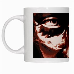 Creepy Head Portrait Artwork White Mug by dflcprintsclothing